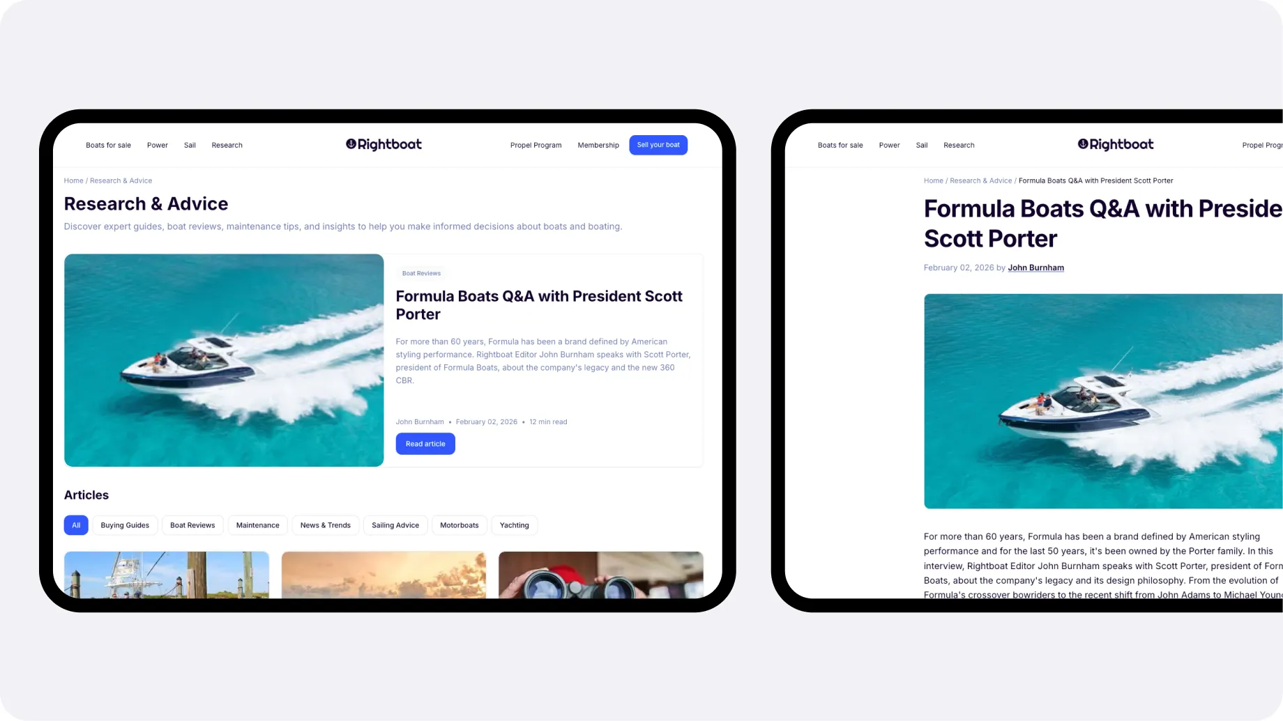 Homepage redesign